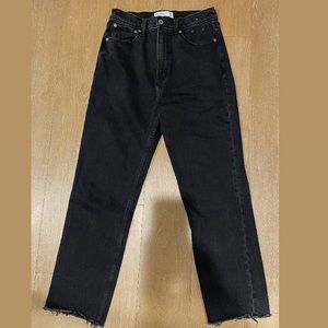 Abercrombie & Fitch, BLACK DENIM, size 6 regular